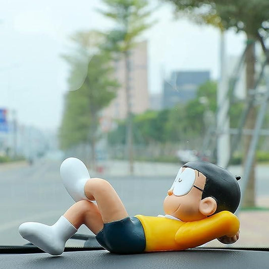 Nobita Car Dashboard Bobblehead | Cute Cartoon Decoration (PVC, 6.5 inch)