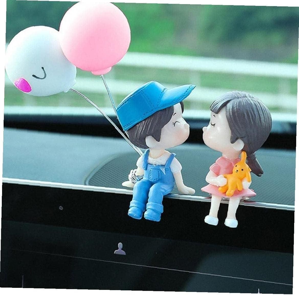 Cute Cartoon Couple Car Decoration | Romantic Dashboard Showpiece (Plastic)